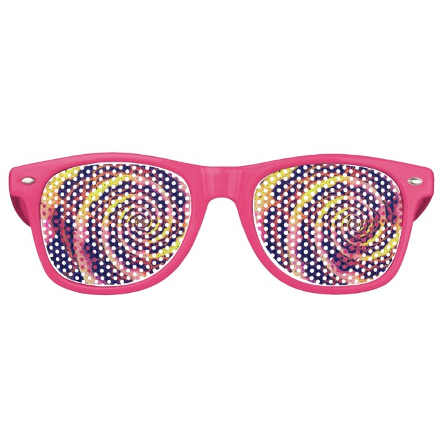Raspberry Lemonade Vortex Party Glasses Sonnenbrille (Vorderseite)