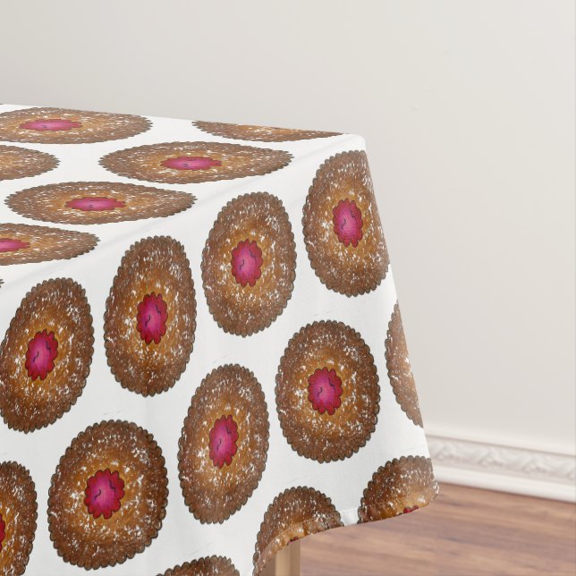 Raspberry Linzer Torte Weihnachtskeks Backen Tischdecke (Beispiel)