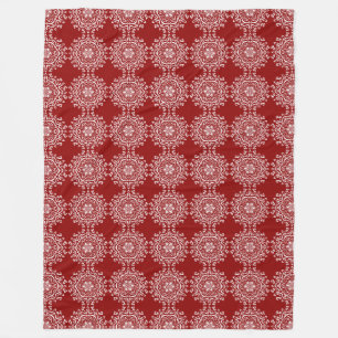Raspberry Mandala Fleecedecke