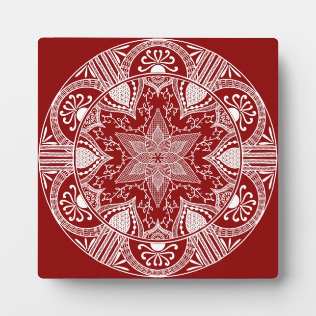 Raspberry Mandala Fotoplatte (Vorderseite)