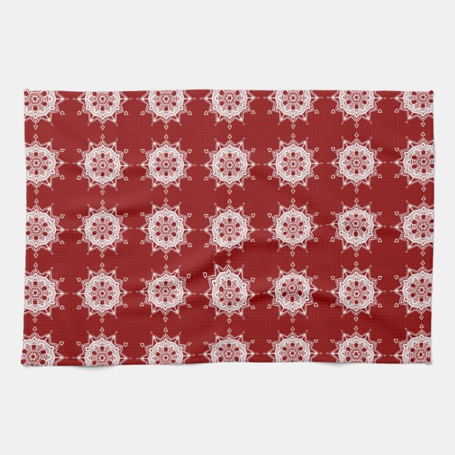 Raspberry Mandala Handtuch (Horizontal)