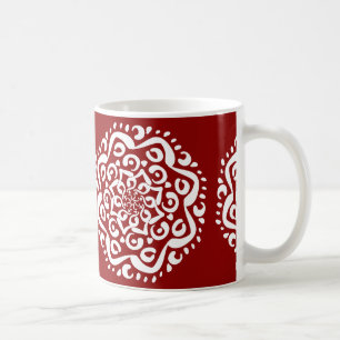 Raspberry Mandala Kaffeetasse