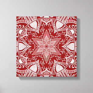 Raspberry Mandala Leinwanddruck