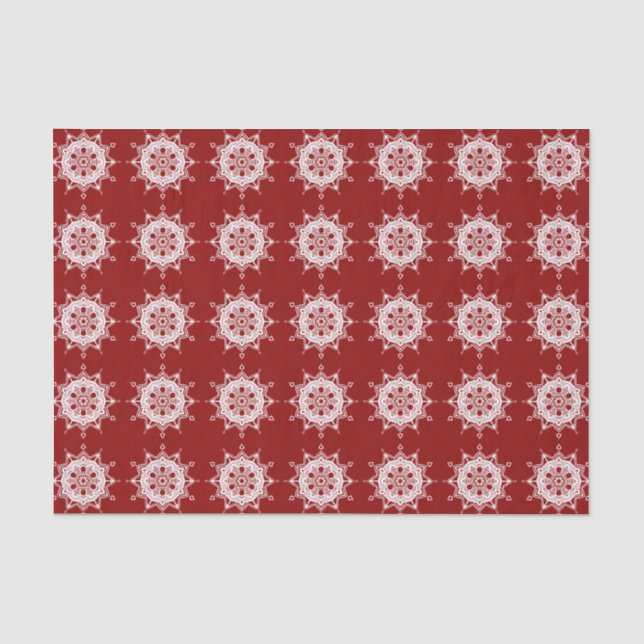 Raspberry Mandala Seidenpapier (Vorderseite)