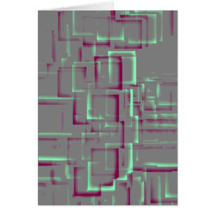 "Raspberry Mint" Geometrisches Art Poster