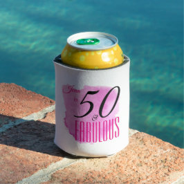 Raspberry Paint Splash Design 50 & Fabulous Party Dosenkühler