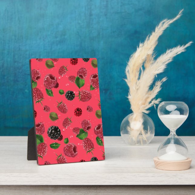 Raspberry Pattern Fotoplatte (Seite)