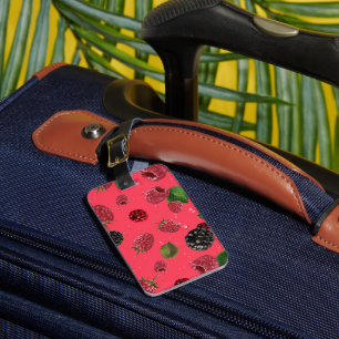 Raspberry Pattern Gepäckanhänger