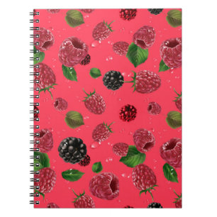 Raspberry Pattern Notizblock