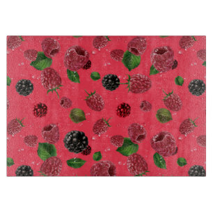 Raspberry Pattern Schneidebrett