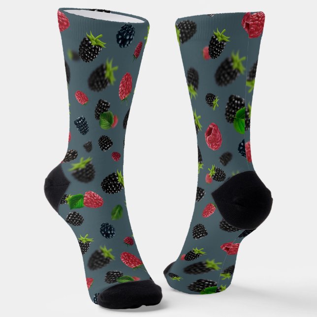Raspberry Pattern Socken (Gewinkelt)
