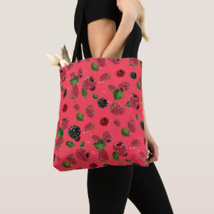 Raspberry Pattern Tasche
