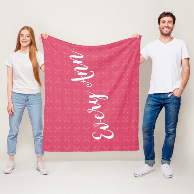 Raspberry Pink oder eine beliebige Farbe Baby Girl Fleecedecke (Beispiel)