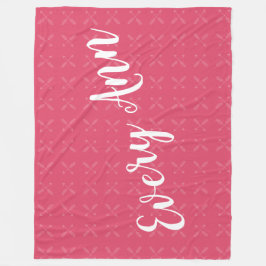 Raspberry Pink oder eine beliebige Farbe Baby Girl Fleecedecke