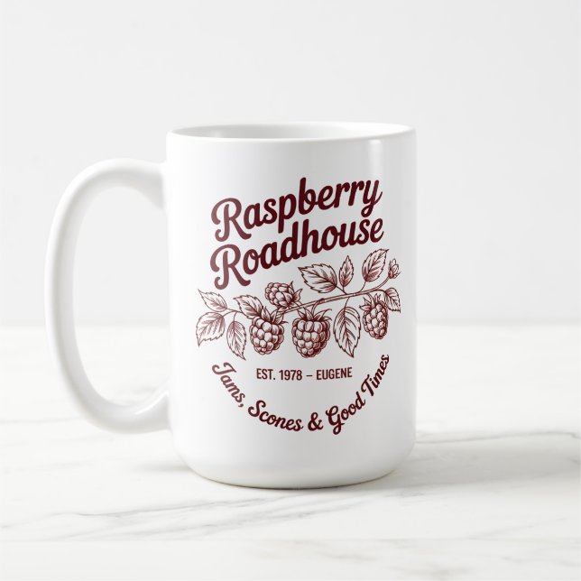 Raspberry Roadhouse  Kaffeetasse (Links)