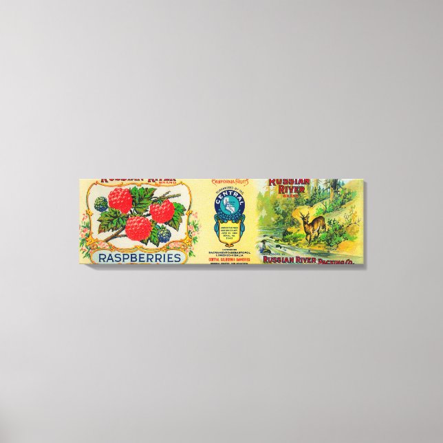 Raspberry-Siegel Leinwanddruck (Vorderseite)