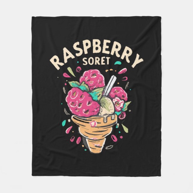 Raspberry Sorbet Fleecedecke (Vorderseite)