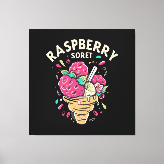 Raspberry Sorbet Leinwanddruck (Vorderseite)