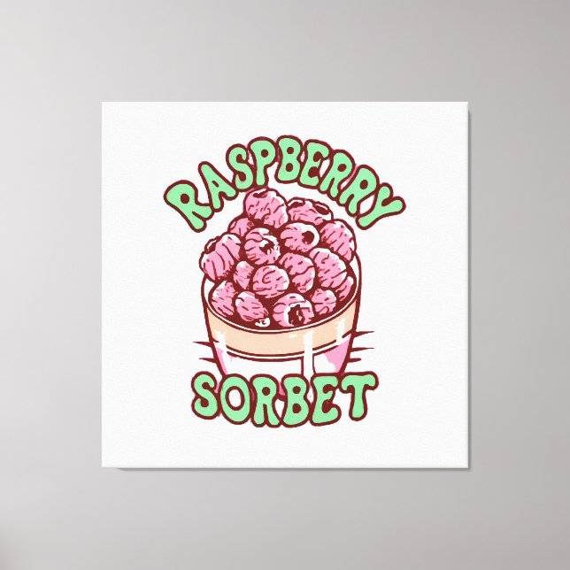 Raspberry Sorbet Leinwanddruck (Vorderseite)