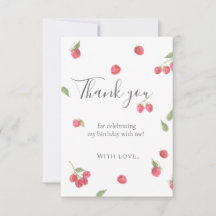 Raspberry Sweet Berry Erste Geburtstagsparty