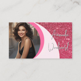 Raspberry Twist Photo Business Card Visitenkarte