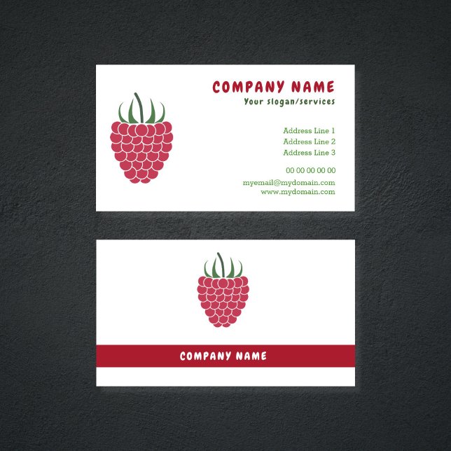 Raspberry-Visitenkarte Visitenkarte (Raspberry Business Card)