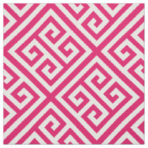 Raspberry White Med Griechischer Key Diag T Muster