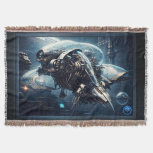 Raspian Dynamorph Drone AI Art von Xzendor7 Decke