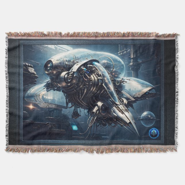 Raspian Dynamorph Drone AI Art von Xzendor7 Decke (Vorderseite)