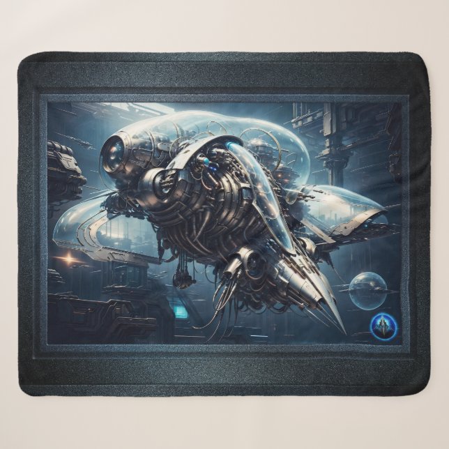 Raspian Dynamorph Drone AI Art von Xzendor7 Sherpadecke (Vorderseite (Horizontal))