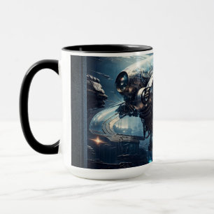 Raspian Dynamorph Drone AI Art von Xzendor7 Tasse