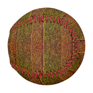 Rasse, geprägte und schattige Streifen, rötlich Baseball