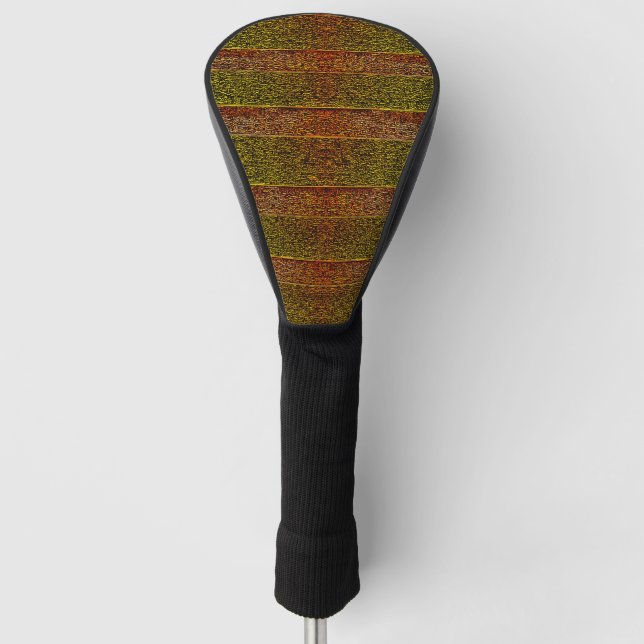 Rasse, geprägte und schattige Streifen, rötlich Golf Headcover (Vorderseite)