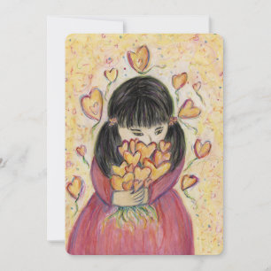 Rassembler les coeurs d'amour Invitations colorées