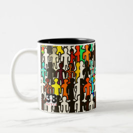 Rassengleichheit Zweifarbige Tasse