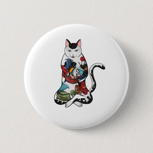 Rassenkatze Button (Vorderseite)