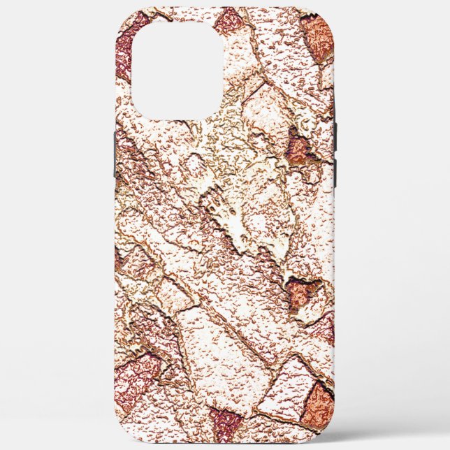 Rassiger Stein in cremig hellbraun Case-Mate iPhone Hülle (Rückseite)
