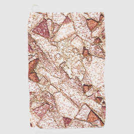 Rassiger Stein in cremig hellbraun Golfhandtuch