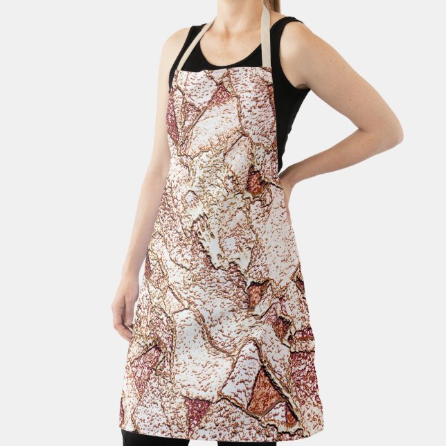 Rassiger Stein in cremig hellbraun Schürze (InSitu)