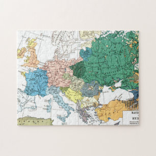 Rassische Karte von Europa