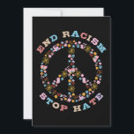 Rassismus beenden Hass Einladung<br><div class="desc">Rassismus beenden,  Rassismus stoppen,  Rassismus bekämpfen,  gegen Rassismus,  gegen Rassismus,  Stoppt Hass,  Toleranz,  Gleichheit,  gleiche Rechte,  Rassengleichheit</div>