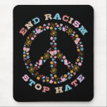 Rassismus beenden Hass Mousepad<br><div class="desc">Rassismus beenden,  Rassismus stoppen,  Rassismus bekämpfen,  gegen Rassismus,  gegen Rassismus,  Stoppt Hass,  Toleranz,  Gleichheit,  gleiche Rechte,  Rassengleichheit</div>