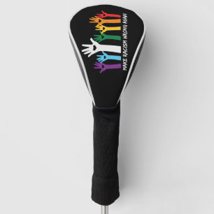 Rassismus in den Herzen schießen  Golf Headcover