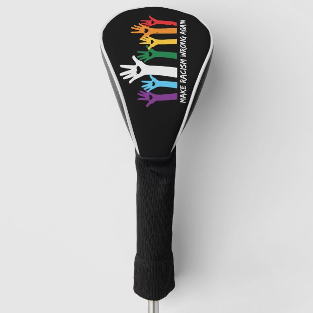Rassismus in den Herzen schießen Golf Headcover (Vorderseite)
