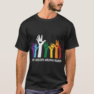 Rassismus in die Hände falscher Herzanfälle lege T-Shirt