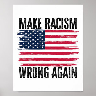 Rassismus wieder falsch 86 45 Präsident Trump Huma Poster