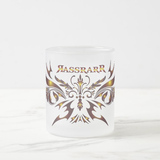 Rassrarr Glasbecher Mattglastasse (Mittel)