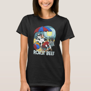 Rast Rindfleisch Kuh auf Beach Urlaub Sonne Tan fü T-Shirt