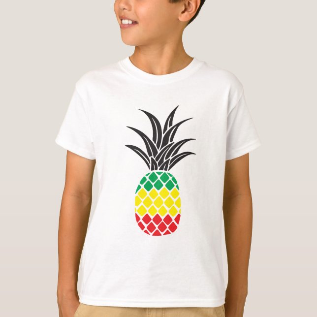 Rasta Ananas T-Shirt (Vorderseite)