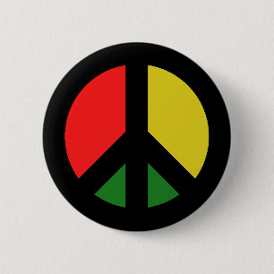 Rasta Ban die Bomb CND Friedenssymbol Button